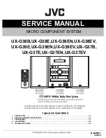 JVC CA-UXG37 Service Manual preview