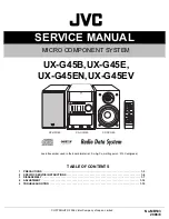 Preview for 1 page of JVC CA-UXG45 Service Manual