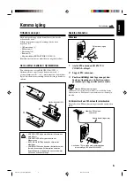 Preview for 11 page of JVC CA-UXJ50 (Swedish) Bruksanvisning