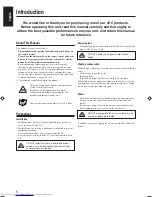 Preview for 4 page of JVC CA-UXJ99DVD Instructions Manual