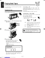 Preview for 22 page of JVC CA-UXP3 Instructions Manual