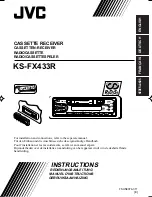 JVC Cassette Receiver KS-FX433R Instructions Manual preview