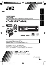 JVC CD Receiver KD-G631 Instructions Manual preview