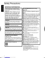 Preview for 2 page of JVC D-ILA DLA-RS4810 Instructions Manual