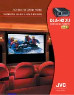 Preview for 1 page of JVC DLA-HX2U - High Definition D-ila Projector Specifications