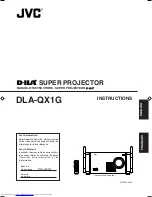 JVC DLA-QX1G - D-ila High Resolution Projector Instructions Manual preview