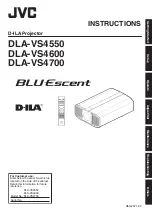 Preview for 1 page of JVC DLA-VS4550 Instructions Manual