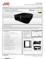 JVC DLA-X35B Specification Sheet preview