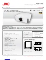 JVC DLA-X35W Specification Sheet preview