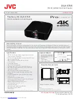 JVC DLA-X75R Specifications preview