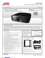 JVC DLA-X90RKT Specification Sheet preview