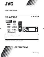 JVC Exad KD-AVX33 Instructions Manual preview