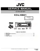 JVC EXAD KD-LHX601 Service Manual preview