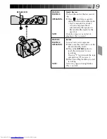 Preview for 19 page of JVC GR-AXM2 Instructions Manual