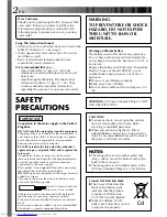 Preview for 2 page of JVC GR-AXM20 Instructions Manual