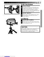 Preview for 13 page of JVC GR-AXM20 Instructions Manual