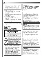 Preview for 2 page of JVC GR-AXM750 Instructions Manual