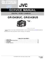 JVC GR-DA30UC Service Manual preview