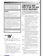 Preview for 3 page of JVC GR DV 3 Instructions Manual