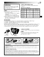 Preview for 9 page of JVC GR-DVL140 Instructions Manual