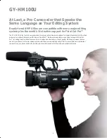 Preview for 3 page of JVC GY-HM100U - Camcorder - 1080p Brochure & Specs