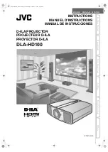 Preview for 1 page of JVC HD100 - DLA - D-ILA Projector Instructions Manual