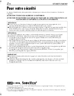 Preview for 2 page of JVC HR-J270 (French) Manuel D'Instructions