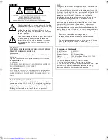 Preview for 2 page of JVC HR-S2913U Instructions Manual