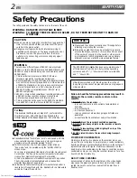 Preview for 2 page of JVC HR-S9400E Instructions Manual