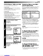 Preview for 25 page of JVC HR-S9400E Instructions Manual