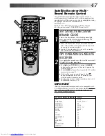 Preview for 47 page of JVC HR-S9400EK Instructions Manual