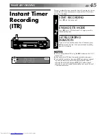 Preview for 45 page of JVC HR-S9400U Instructions Manual