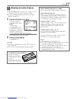 Preview for 27 page of JVC HR-VP783U Instructions Manual