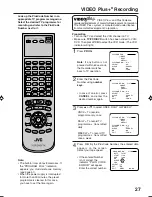 Preview for 27 page of JVC HR-XV1EK User Manual