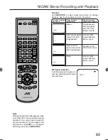 Preview for 33 page of JVC HR-XV1EK User Manual