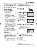 Preview for 43 page of JVC HR-XV1EK User Manual