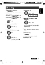 Preview for 17 page of JVC In-Dash DVD Player KD-R400 Instruction Manual