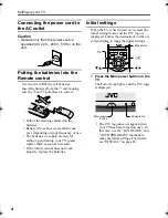 Preview for 5 page of JVC InteriArt T-V LINK AV-28H4BU Instructions Manual