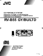 JVC Kaboom ! Series RV-B55BU Safety Instructions preview