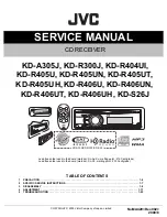 JVC KD-A305J Service Manual preview