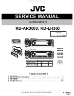 Preview for 1 page of JVC KD-AR3000 Service Manual