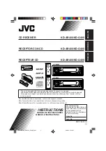 Preview for 1 page of JVC KD-AR400 Instructions Manual