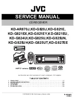 Preview for 1 page of JVC KD-AR870J Service Manual