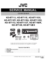 Preview for 1 page of JVC KD-BT11E Service Manual