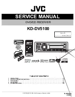 Preview for 1 page of JVC KD-DV5100 Service Manual