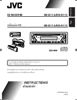 JVC KD-G115 Instructions Manual preview