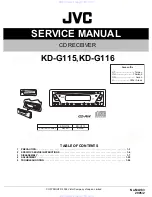 JVC KD-G115 Service Manual preview