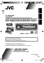 JVC KD-G331 Instructions Manual preview