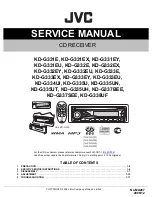 Preview for 1 page of JVC KD-G331E Service Manual