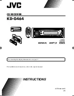 Preview for 1 page of JVC KD-G464 Instructions Manual